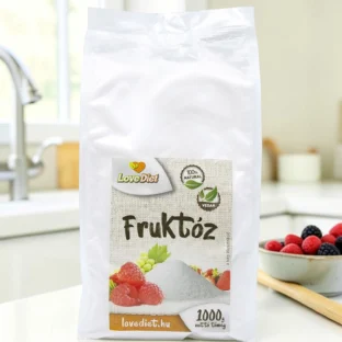gyümölcscukor, természetes édesítő, fruktóz 1kg, cukorhelyettesítő alapanyag