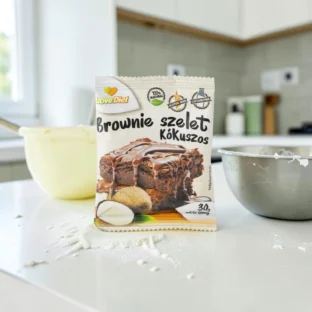 gluténmentes sütemény, diétás desszert, mentes édesség, kókuszos brownie, gluténmentes nassolnivaló