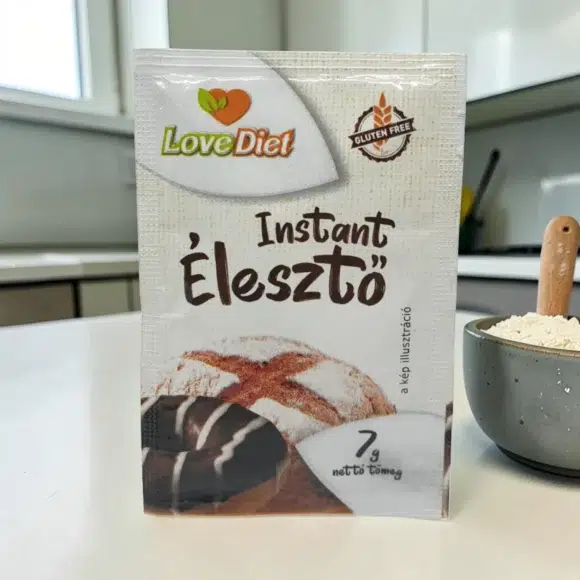gluténmentes élesztő, diétás alapanyag, mentes élesztő, instant élesztő 7g, gluténmentes sütés