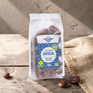 BIO aszalt datolya 250g, prémium bio aszalványok, organikus sivatagi gyümölcsöt, növényi csemege, bio csemege, ragacsos gyümölcsöket