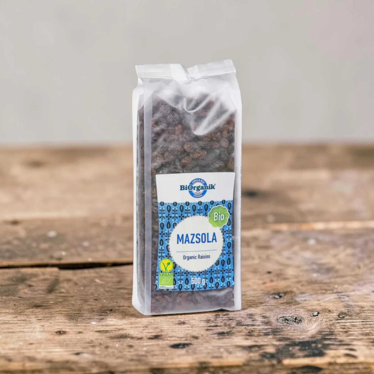 BIO mazsola 500g, prémium bio aszalványok, organikus aszalt szőlőt, növényi csemege, bio csemege, aszalt csemege