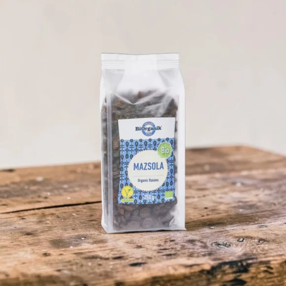 BIO mazsola 250g, prémium bio aszalványok, organikus aszalt szőlőt, növényi csemege, bio csemege, aszalt csemege