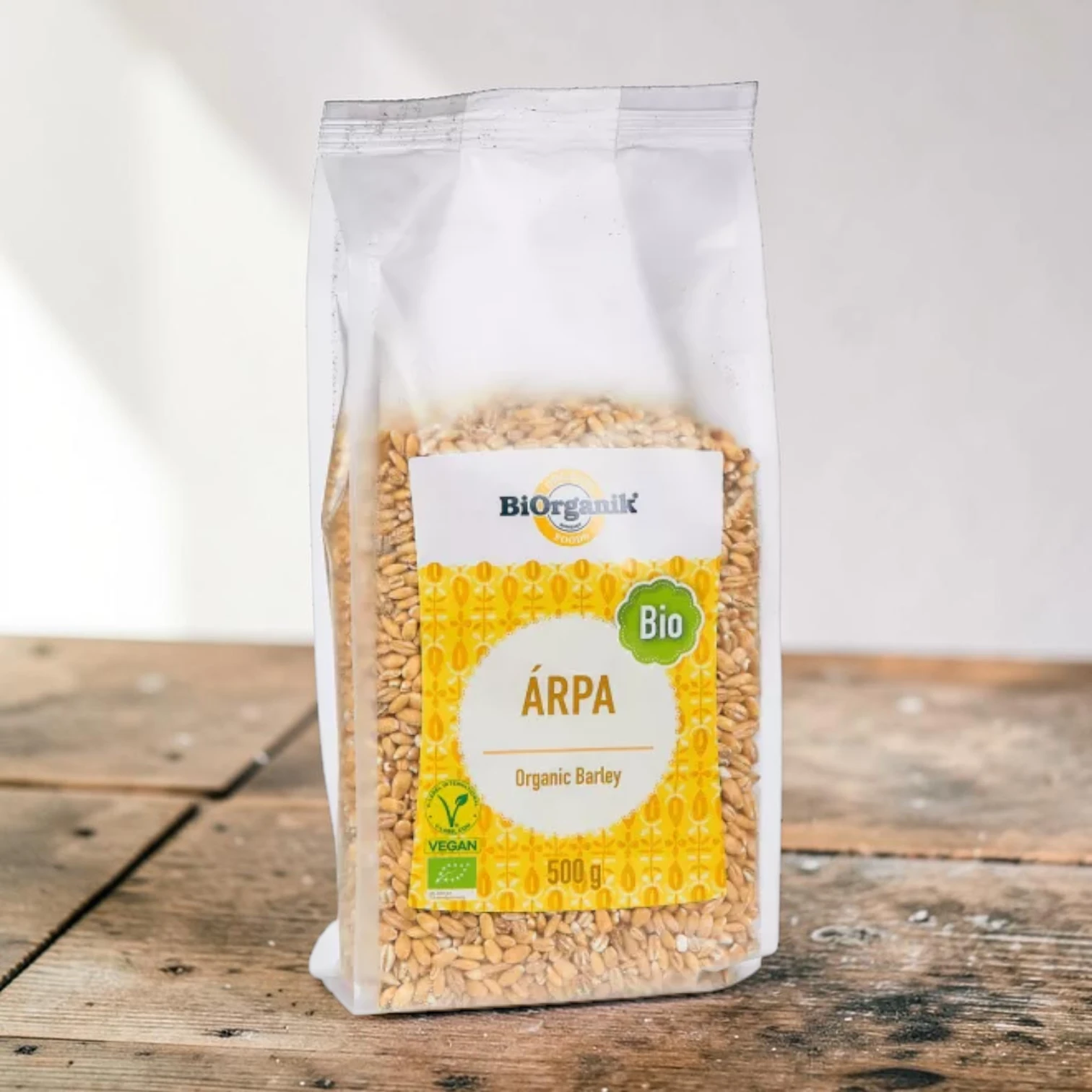 BIO árpa 500g, prémium bio gabonák, organikus és ősi gabonafélét, bio gabonaszem, növényi köret, hántolt gabonaszem