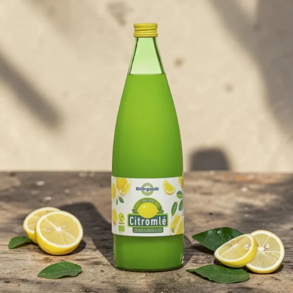 BIO citromlé 100% 1l, prémium bio italok, laktózmentes citromlé, vegán citromlé, növényi italalap, finom tiszta bio citromlé