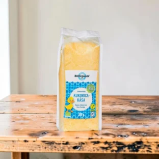 BIO instant kukoricakása 200g, prémium bio reggeli alapok, laktózmentes kukoricakása, vegán kukoricakása, növényi kásaőrlemény, finom tiszta bio kukorica kása