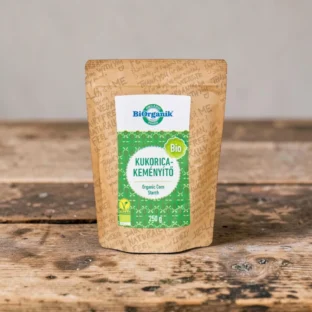 BIO kukoricakeményítő 250g, prémium bio lisztalternatívák, organikus sűrítőt, bio termék, növényi alapanyag, tiszta kukorica keményítő