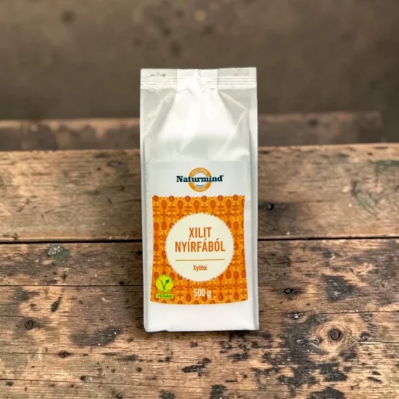 Naturmind Xylitol nyírfából 500g, prémium édesítők, gluténmentes, laktózmentes, természetes nyírfacukrot, nyírfából készült xilit, növényi alapanyag, kristályos xilit édesítő