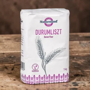 durumliszt 1000g, prémium durum búza, könnyen emészthető étel, növényi alapú táplálkozás, tojásmentes házi tészta, olaszos pizza alapanyag