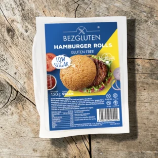 gluténmentes hamburger zsemle, diétás alapanyag, mentes pékáru, gluténmentes zsemle, mentes burger alap, BG 130g, gluténmentes pékáru rendelés