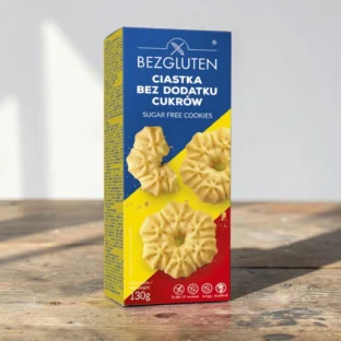 teasütemény hozzáadott cukor nélkül, diétás alapanyag, mentes édesség, cukormentes gluténmentes keksz, mentes nassolnivaló, BG 130g, diétás aprósütemény
