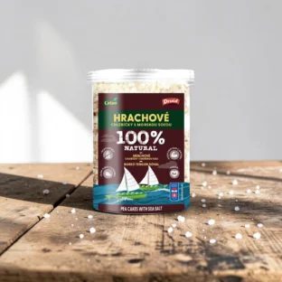 zöldborsó tallér tengeri sóval, diétás alapanyag, gluténmentes snack, vegan snack, rostban gazdag diétás tallér, magas fehérje tartalom, GMO mentes snack, Celpo 100g