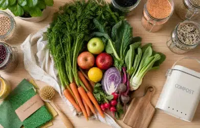 fenntartható konyha, pazarlásmentes, környezettudatos étkezés, élelmiszer-pazarlás, komposztálás, növényi alapú étrend, Bio-Kuckó, zero waste konyha
