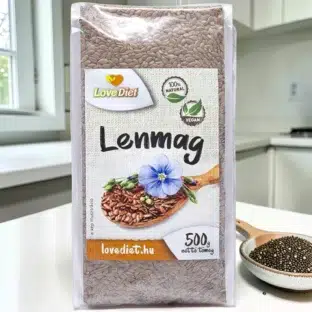 természetes mag, diétás alapanyag, mentes mag, lenmag 500g, Omega-3 forrás növényi
