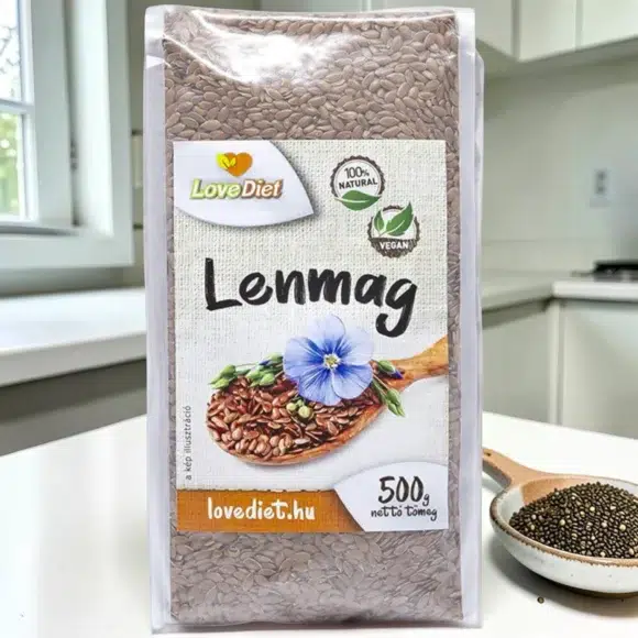 természetes mag, diétás alapanyag, mentes mag, lenmag 500g, Omega-3 forrás növényi