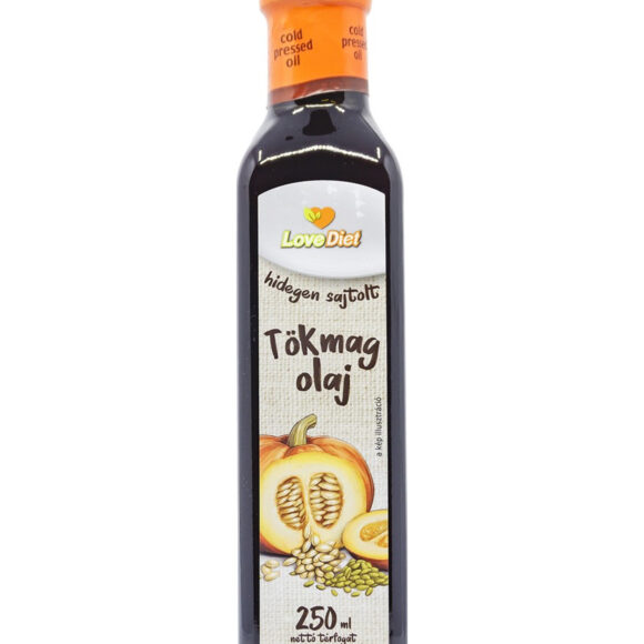 hidegen sajtolt tökmagolaj, diétás alapanyag, mentes növényi olaj, tökmagolaj 250ml, prémium növényi olaj, karakteres tökmagolaj, antioxidáns növényi olaj