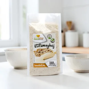 útifű maghéj 100g, diétás alapanyag, mentes rost, magas rosttartalmú útifű maghéj, prémium útifű maghéj, emésztést segítő rost, gluténmentes útifű maghéj