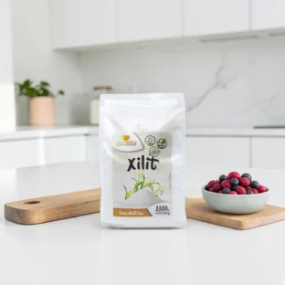 xilit 1 kg, diétás alapanyag, mentes édesítő, nyírfacukor néven ismert xilit, természetes édesítőszer, alacsony kalóriatartalmú édesítőszer, fogbarát cukorpótló
