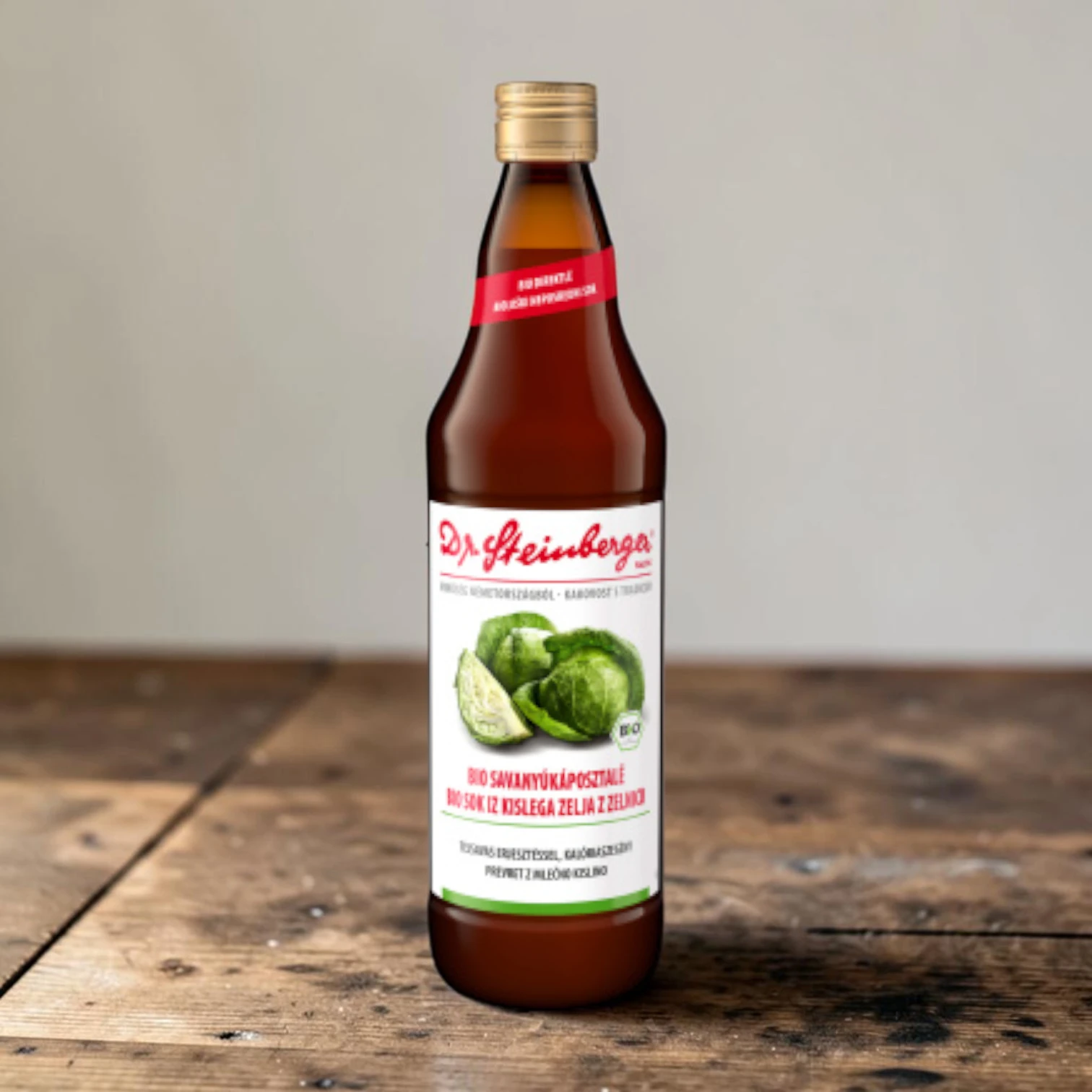 bio zöldséglé, gluténmentes direktlé, Dr. Steinberger 750 ml, mentes gyümölcslé, funkcionális ital, tejsavas erjesztésű lé, emésztéstámogató ital