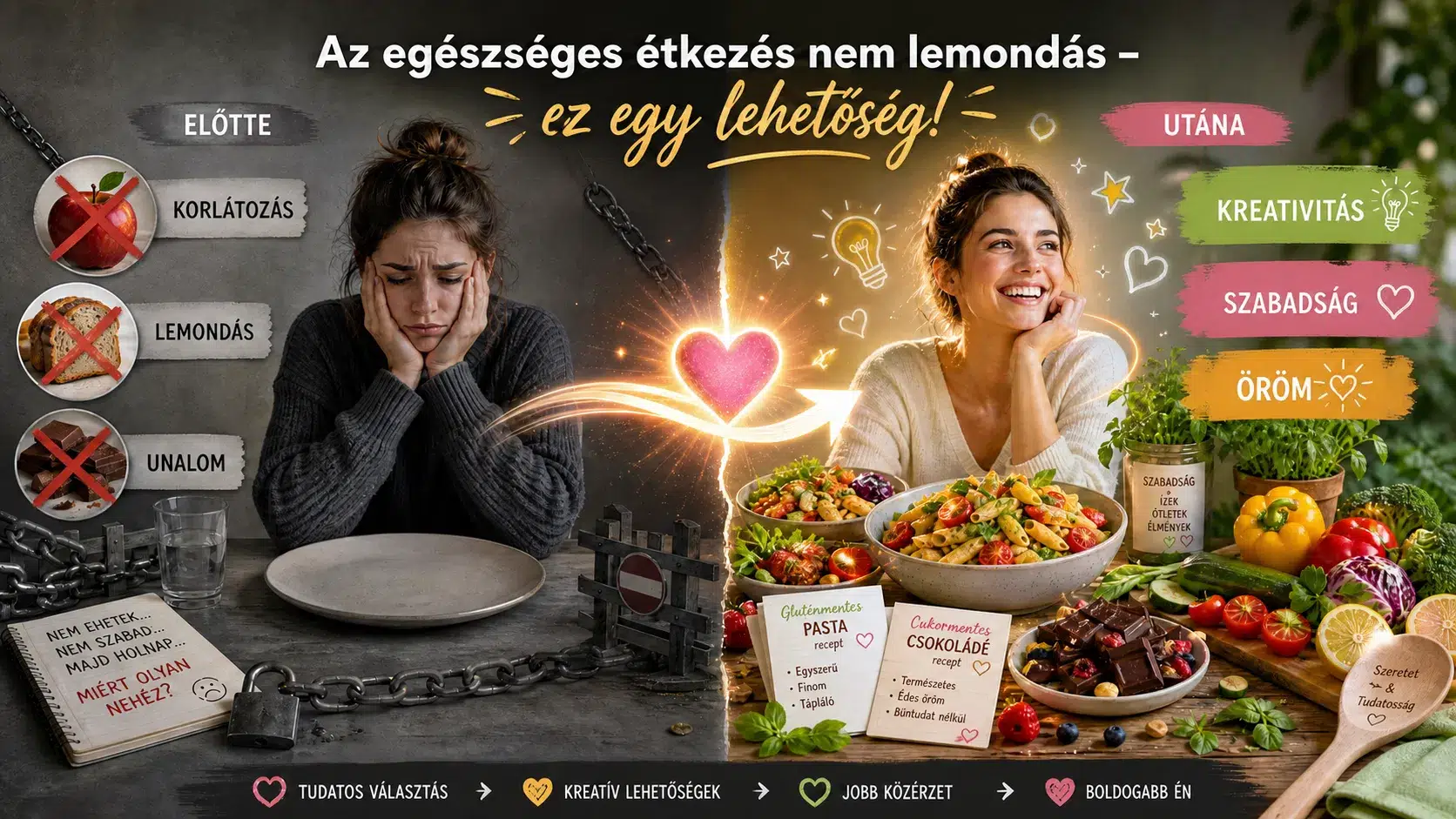 egészséges étkezés, speciális étrend, gluténmentes, cukormentes, laktózmentes, vegán, étkezési élmény, receptek, Bio-Kuckó