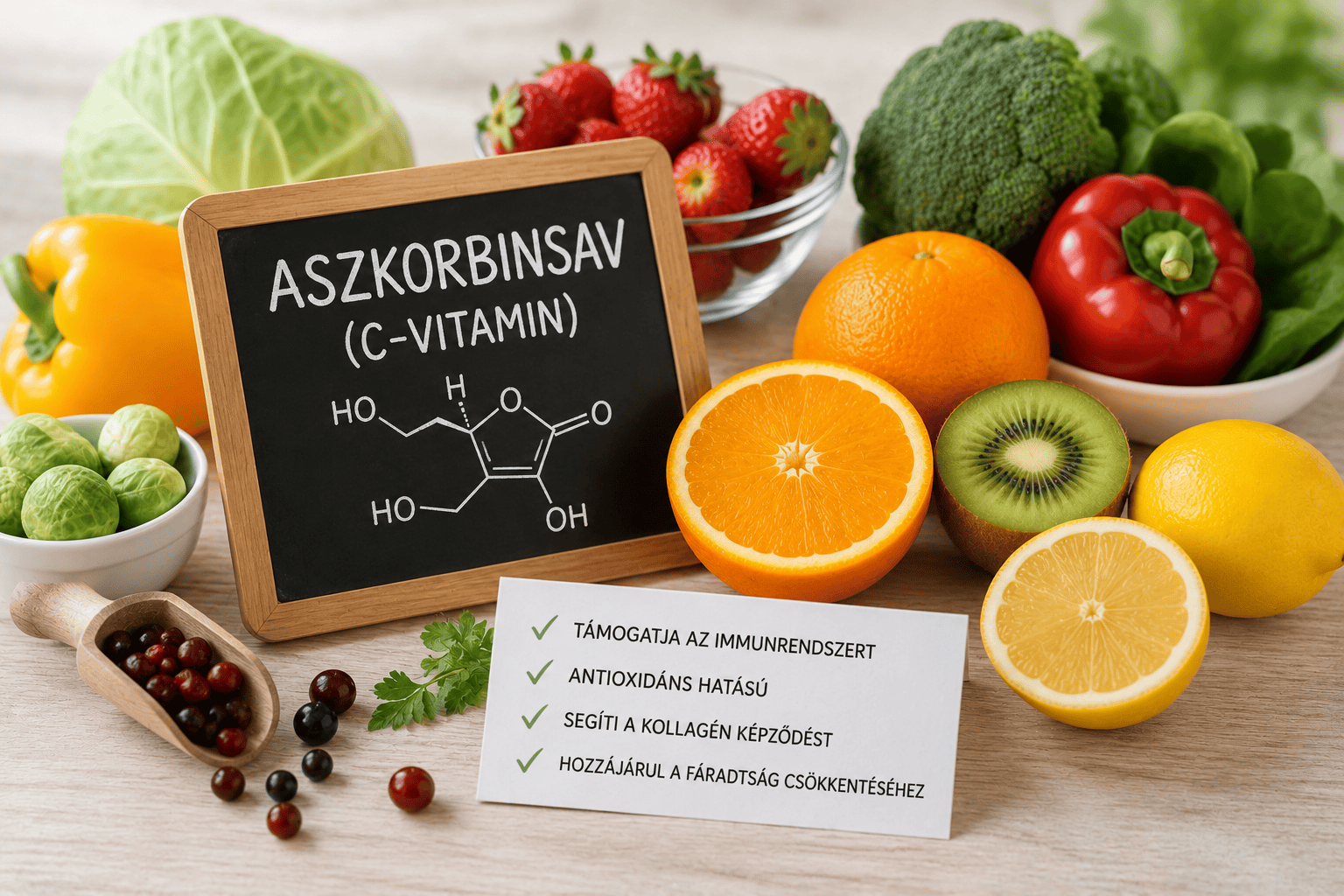C-vitamin felszívódása, liposzómális C-vitamin előnyei, nyújtott felszívódású vitamin adagolása, bioflavonoidok szerepe, C-vitamin napi adag felnőtteknek