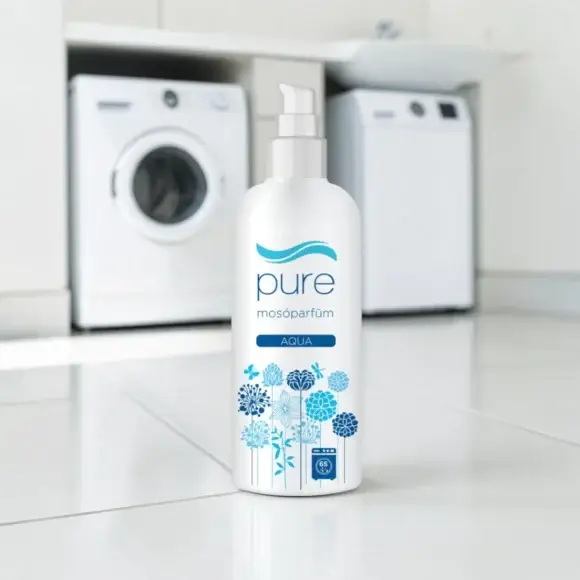 Pure Aqua mosóparfüm, hosszan tartó mosóparfüm, vegán mosóparfüm Pure Aqua, antiallergén mosóparfüm Pure Aqua, Pure Aqua illatú mosóparfüm, textil illatosító mosóparfüm, friss mosóparfüm, öblítő alternatíva