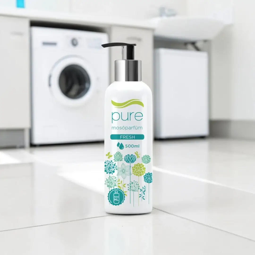 Pure Fresh mosóparfüm, hosszan tartó mosóparfüm, vegán mosóparfüm Pure Fresh, antiallergén mosóparfüm Pure Fresh, Pure Fresh illatú mosóparfüm, textil illatosító mosóparfüm, friss mosóparfüm, öblítő alternatíva
