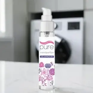 Pure Glamour mosóparfüm, hosszan tartó mosóparfüm, Pure Glamour öblítő helyettesítő mosóparfüm, friss illatú mosóparfüm, vegán mosóparfüm Pure Glamour, antiallergén mosóparfüm Pure Glamour, ruhaparfüm Pure Glamour illatban, mini mosóparfüm, textillatósító mosóparfüm