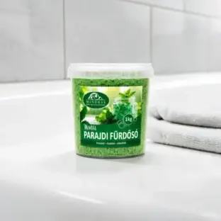 mentás fürdősó, frissítő fürdősó, erdélyi kristálysó, vegán fürdősó, hűsítő fürdősó, családi fürdősó